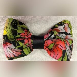 Floral hair bow diy handmade padded